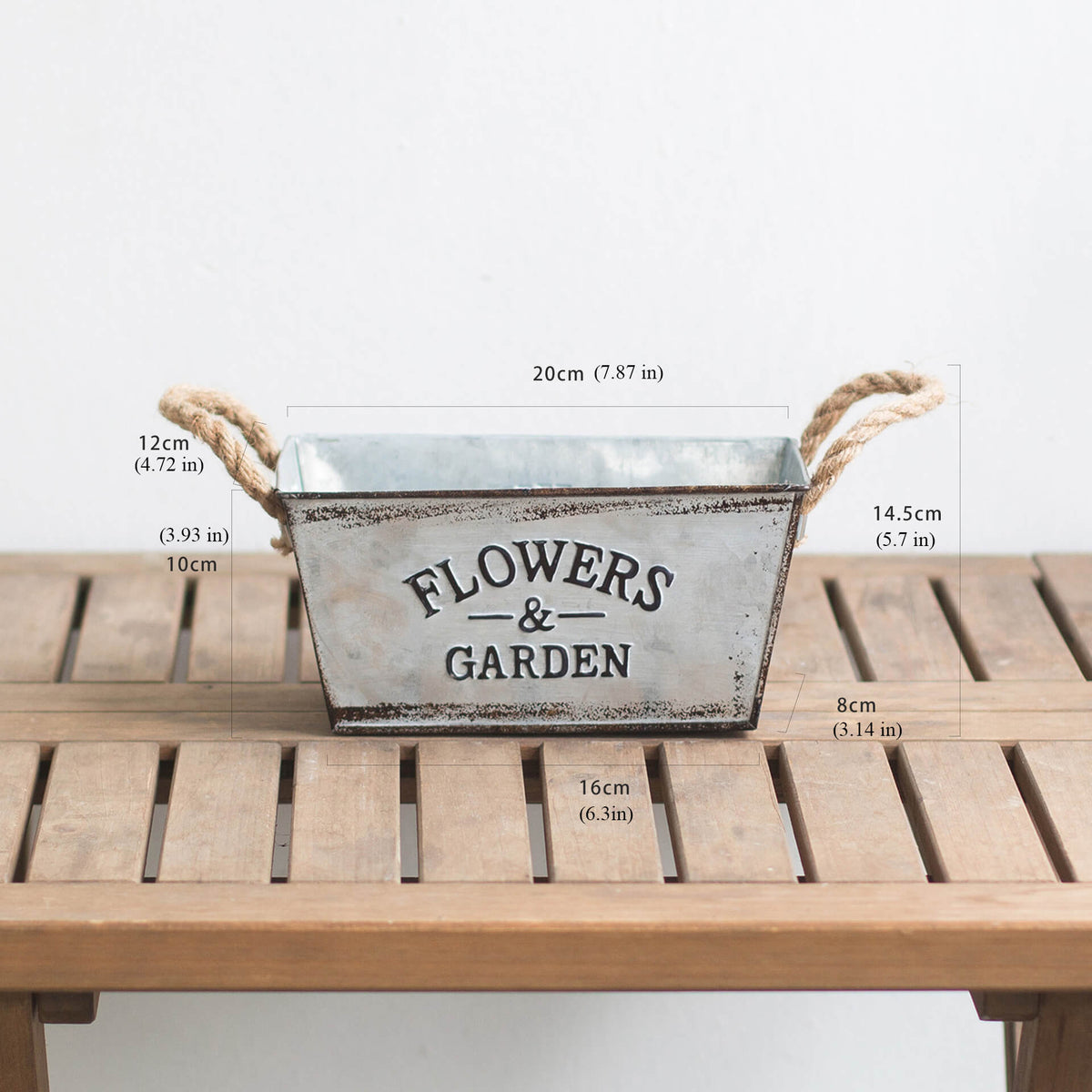 metal plant pots