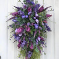 Spring Fake Purple Tulip Wreath