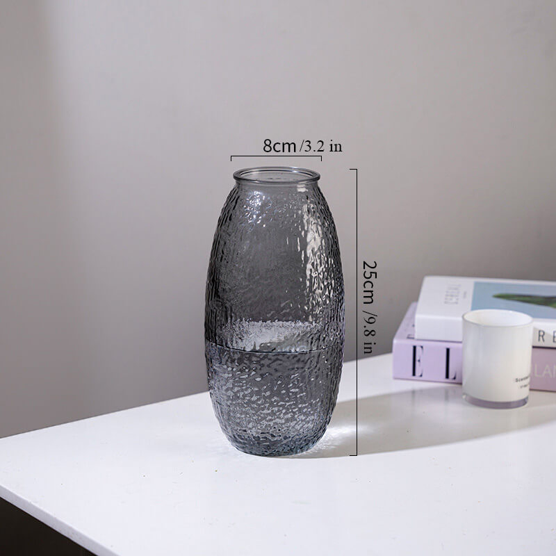 glass rose vase