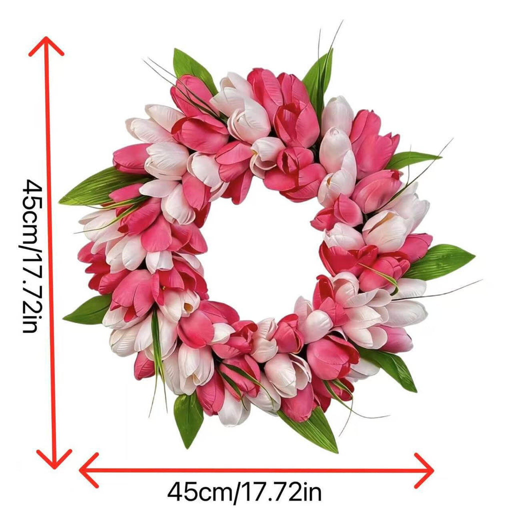 Artificial Flower Tulip Wreath