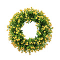 Yellow Flowers Eucalyptus Wreath