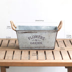 metal flower pots
