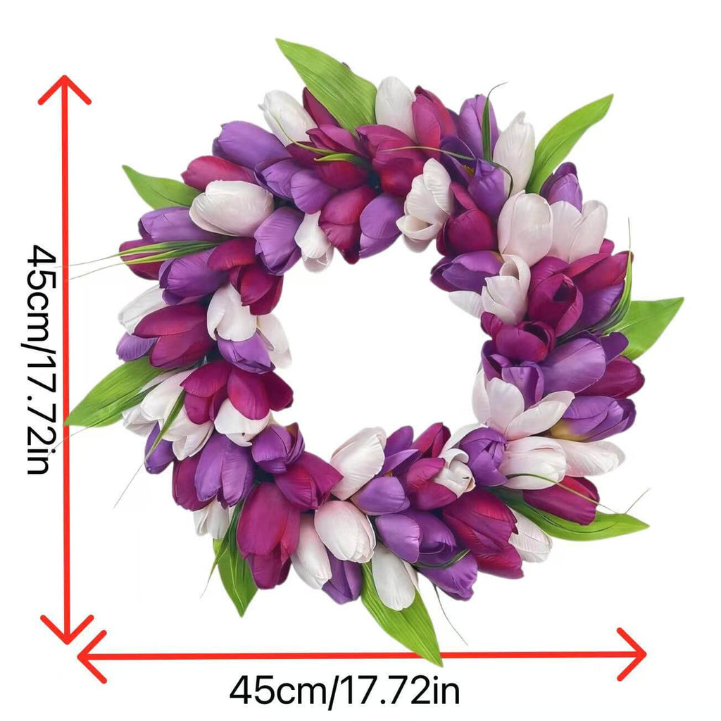 Artificial Flower Tulip Wreath