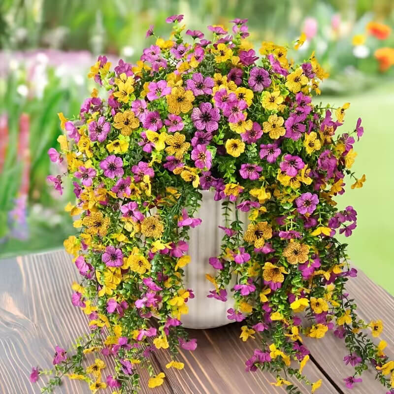 artificial flowers for hanging baskets