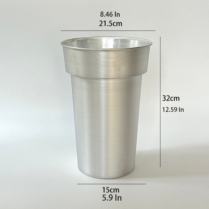 aluminum vase