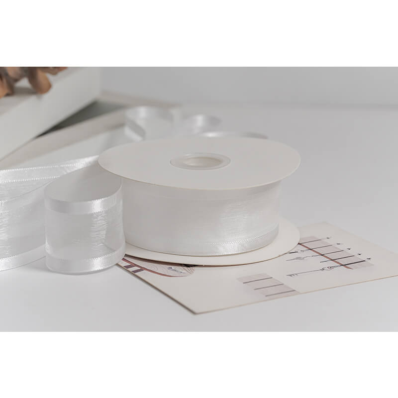 Ruban de flocon de neige transparent de Noël