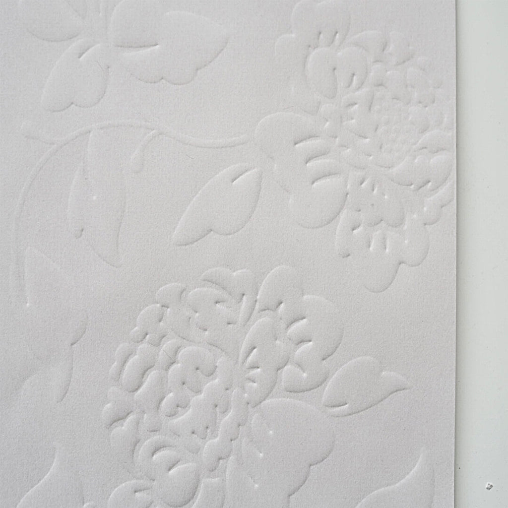 Embossed Flower Wrapping Paper, 15 × 20.8 Inch, 10 Sheets