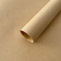 wrapping flowers with brown paper