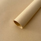 wrapping flowers with brown paper