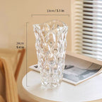 floral glass vases