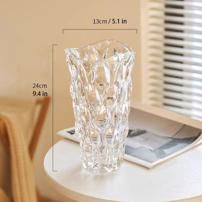 floral glass vases