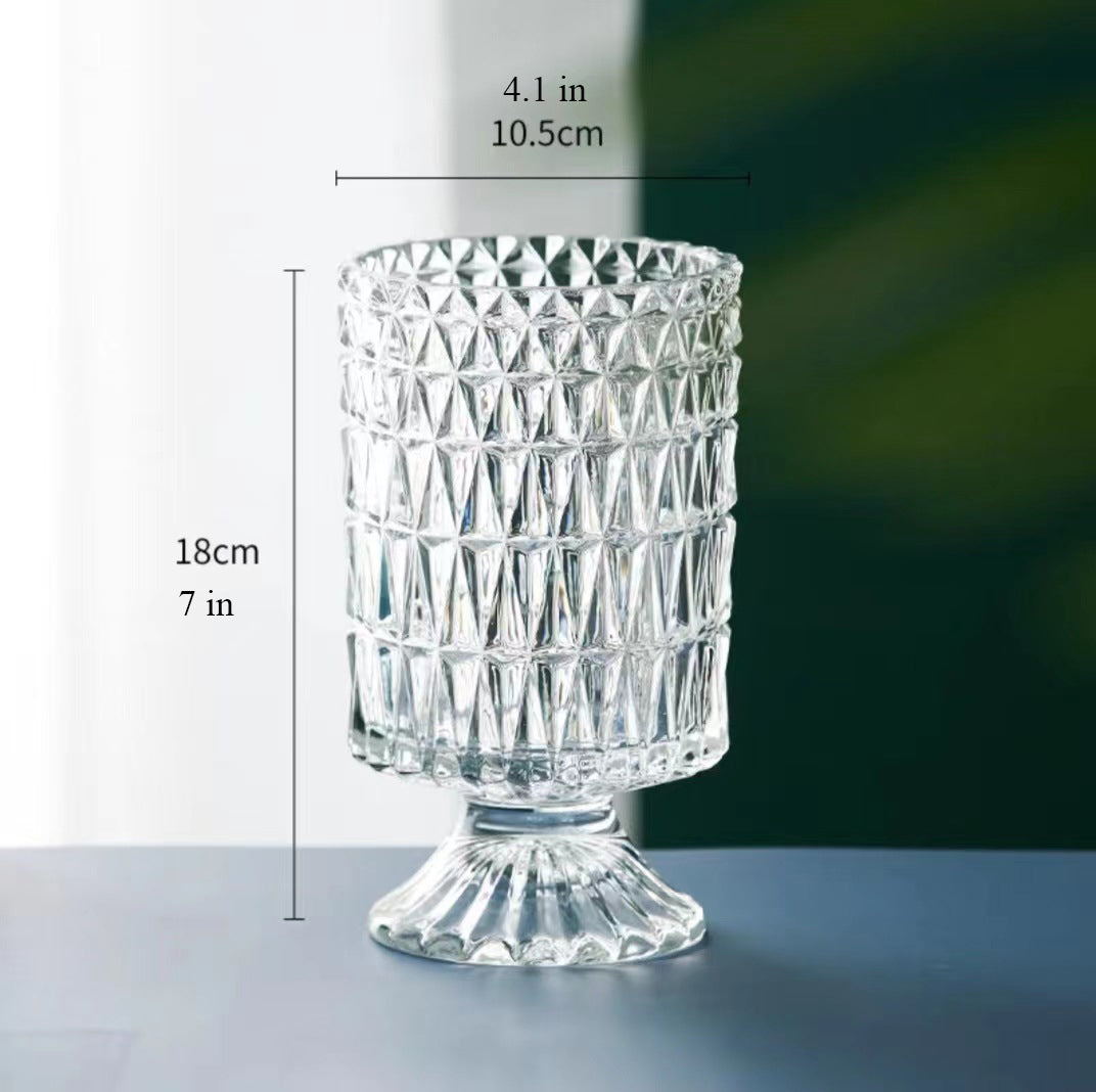 floral glass vases