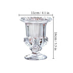 clear glass urn