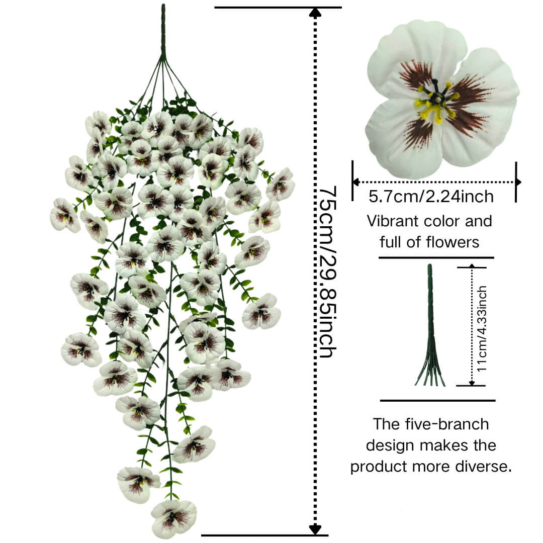 hanging artificial flowers