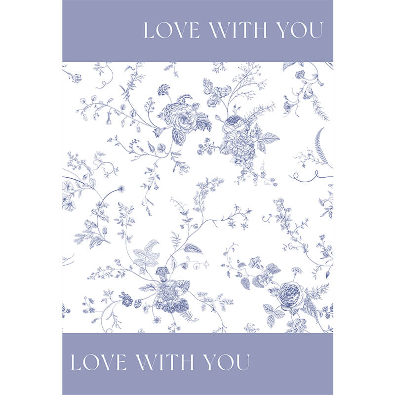 Flower Gift Wrapping Paper, 19.7 × 27.6 Inch, 20 Sheets