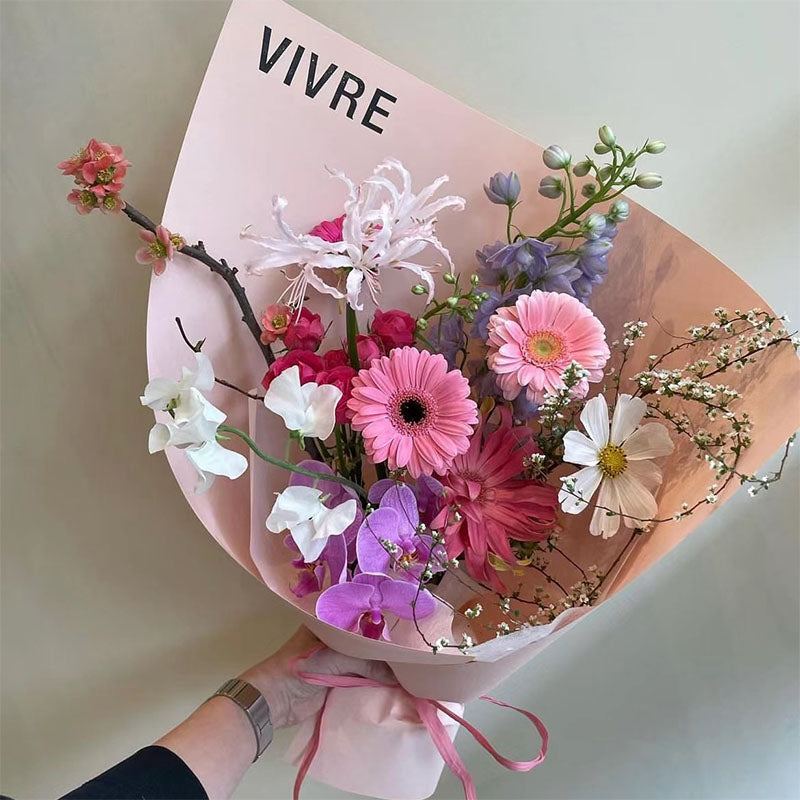 florist wrapping paper nearby