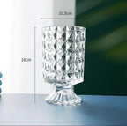 round glass vase