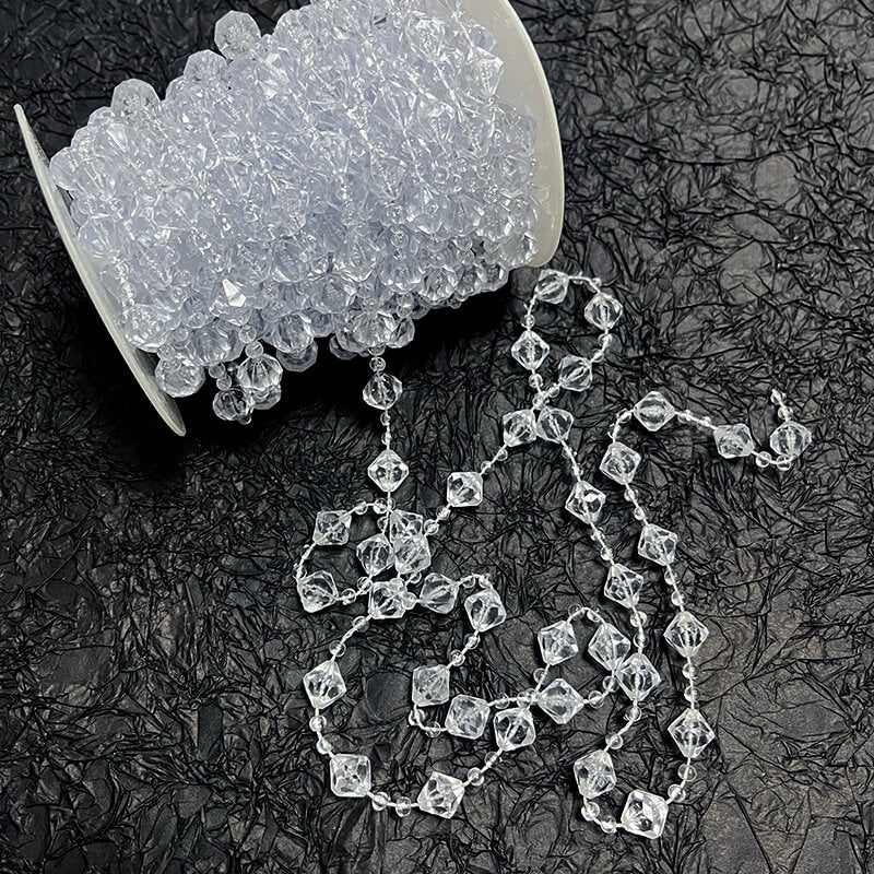Ruban de flocon de neige transparent de Noël