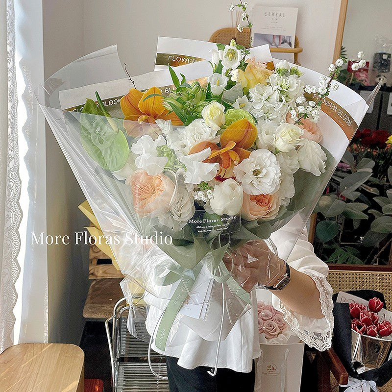 luxury flower wrapping paper