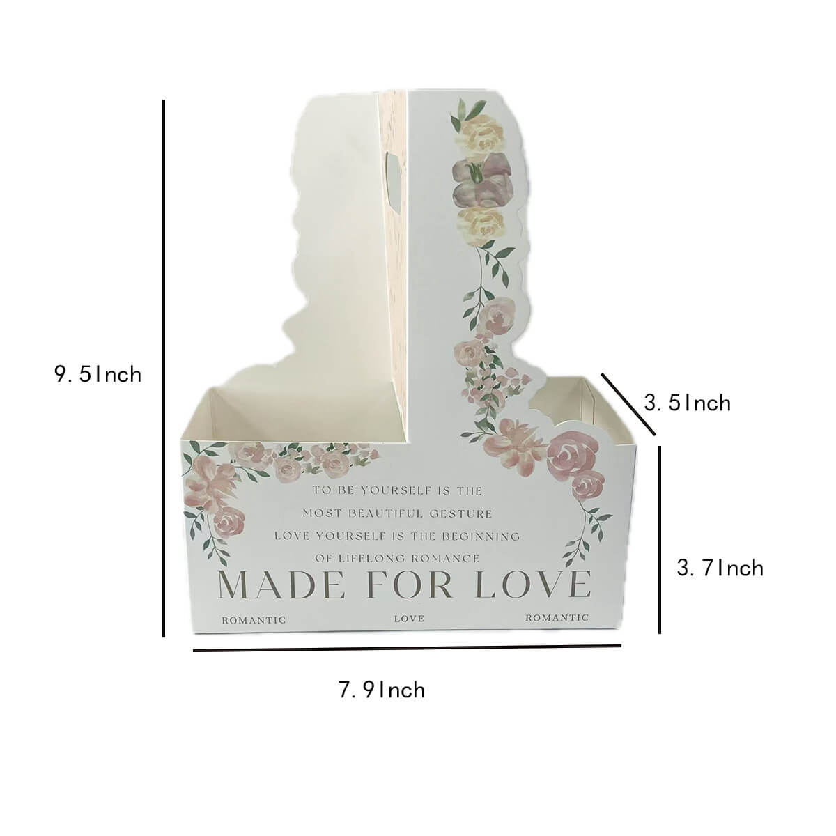 Paper Flower Gift Box, 10 Pcs