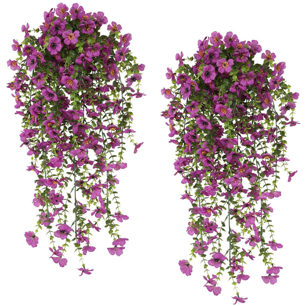 silk flowers for hanging baskets