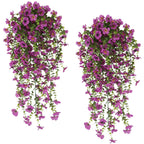 silk flowers for hanging baskets