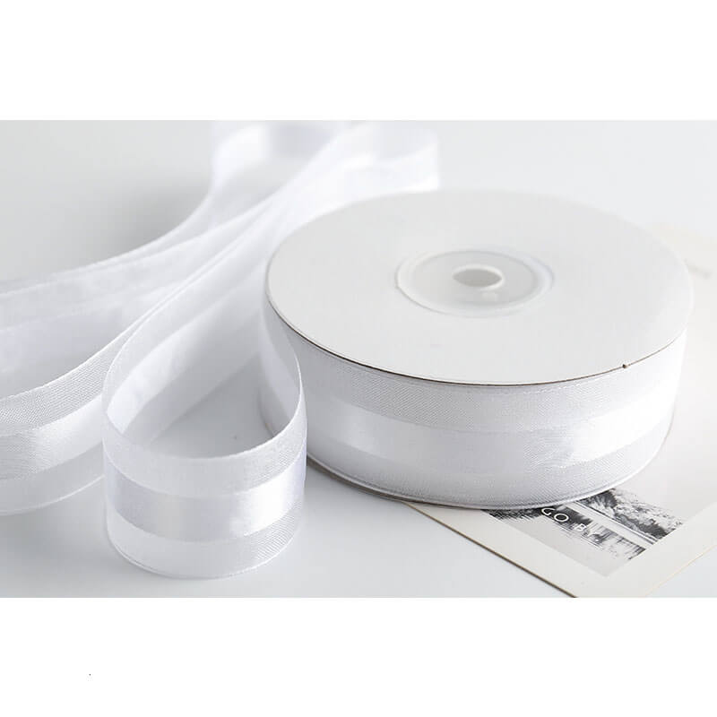 Ruban de flocon de neige transparent de Noël