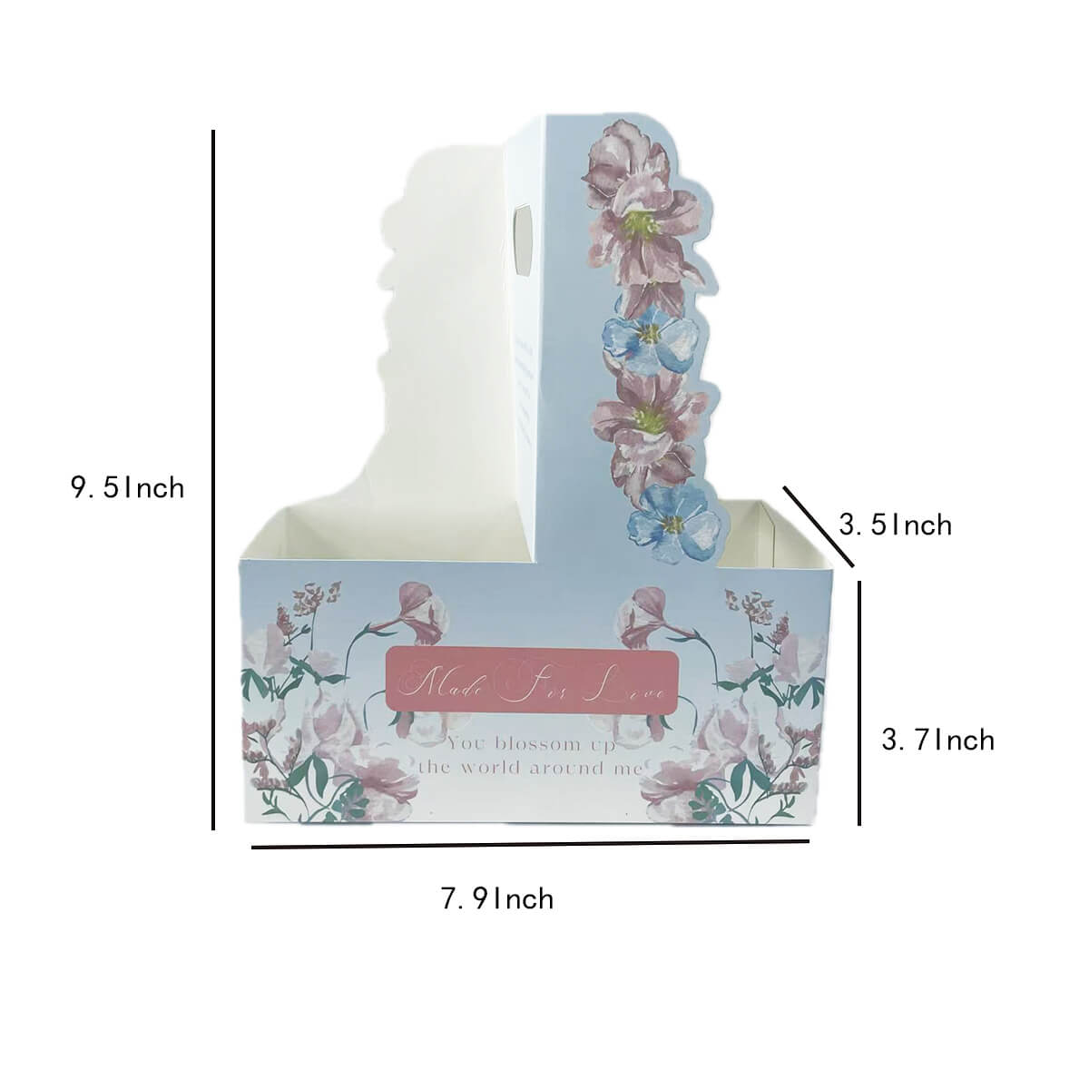 Paper Flower Gift Box, 10 Pcs
