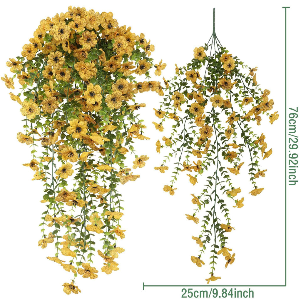 hanging artificial flowers