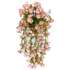 fake hanging flowers