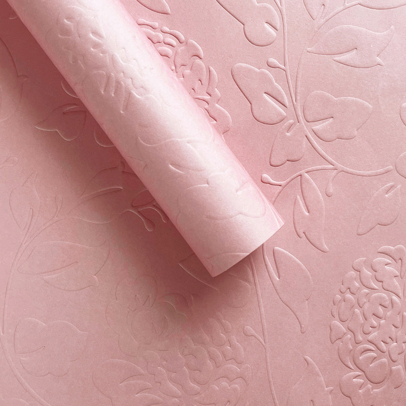 Embossed Art Flower Wrapping Paper
