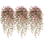plastic flowers for hanging baskets