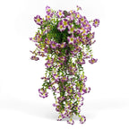 outdoor hanging silk flowers