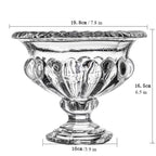 Victorian Style Clear Glass Urn
