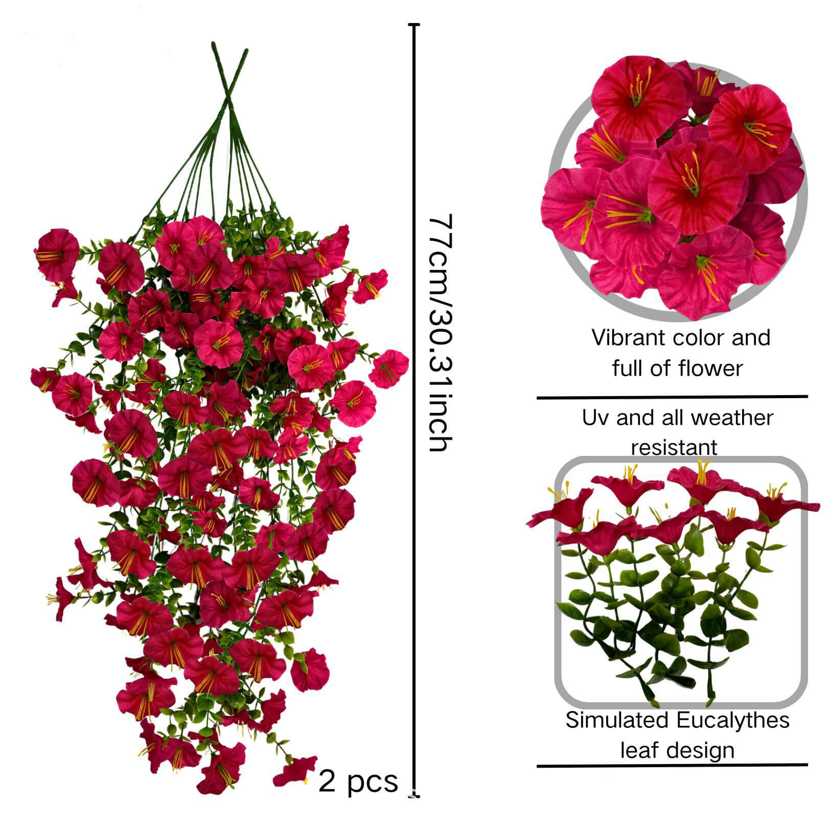silk flowers hanging
