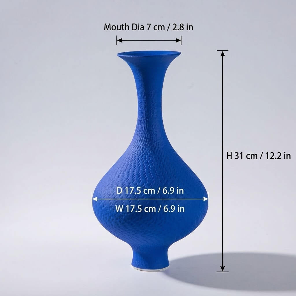tall ceramic vase