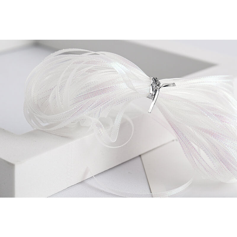 Ruban de flocon de neige transparent de Noël