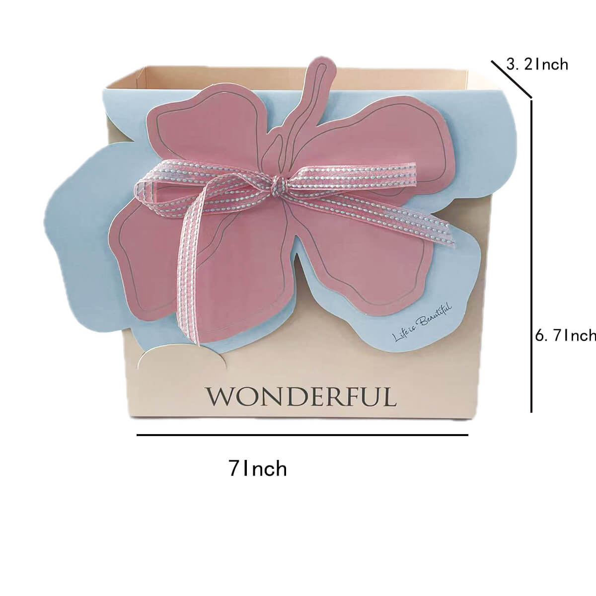 Paper Flower Gift Box, 10 Pcs