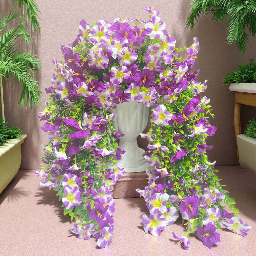 hanging artificial flowers