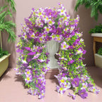 hanging artificial flowers