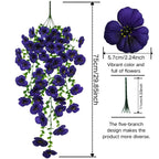 hanging silk flowers for outside