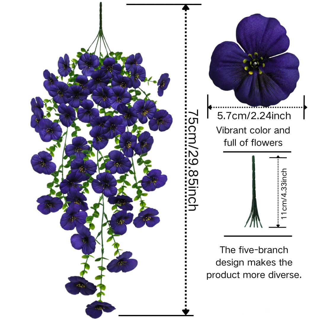 hanging silk flowers for outside