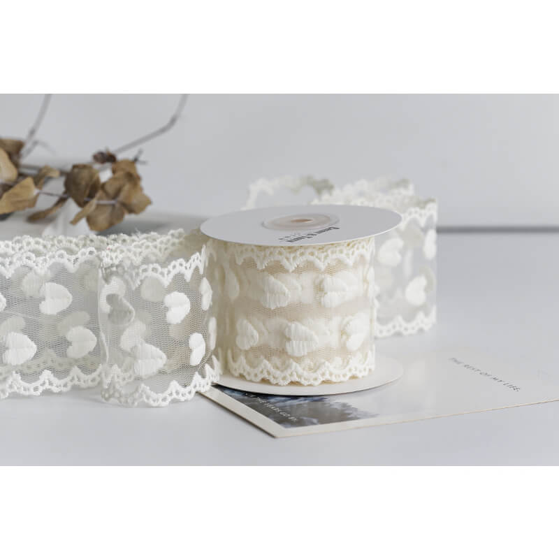 Ruban de flocon de neige transparent de Noël
