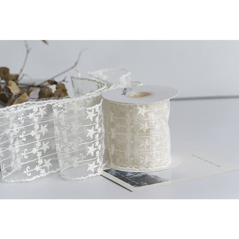 Ruban de flocon de neige transparent de Noël
