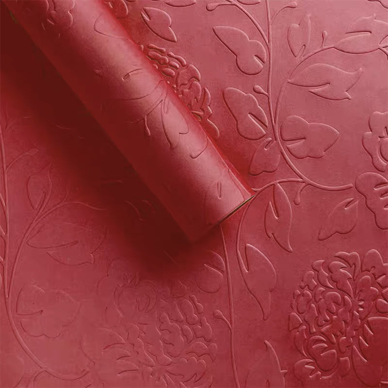 Embossed Art Flower Wrapping Paper