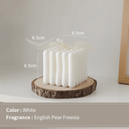 Vela perfumada con burbujas 3D