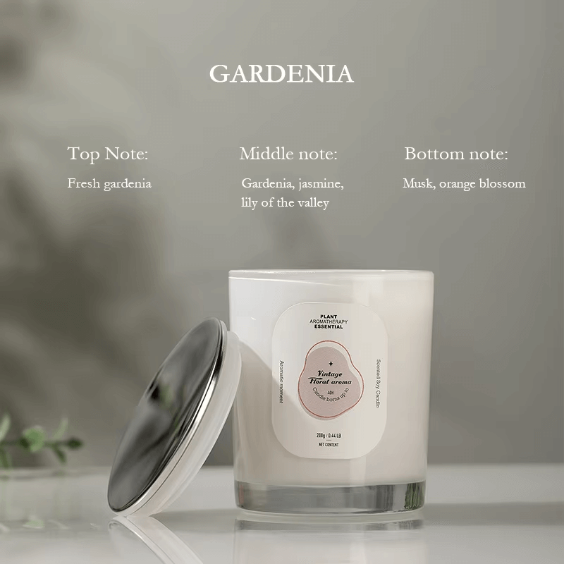 Vela perfumada aromática, hecha a mano, sin humo