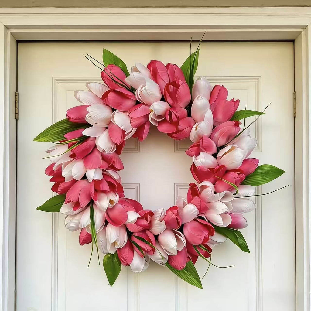 Artificial Flower Tulip Wreath