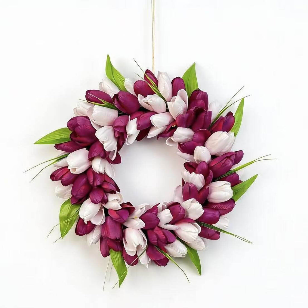 Artificial Flower Tulip Wreath