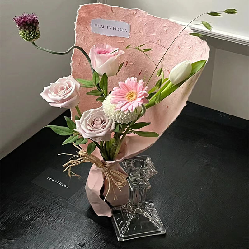 flowers wrapping paper